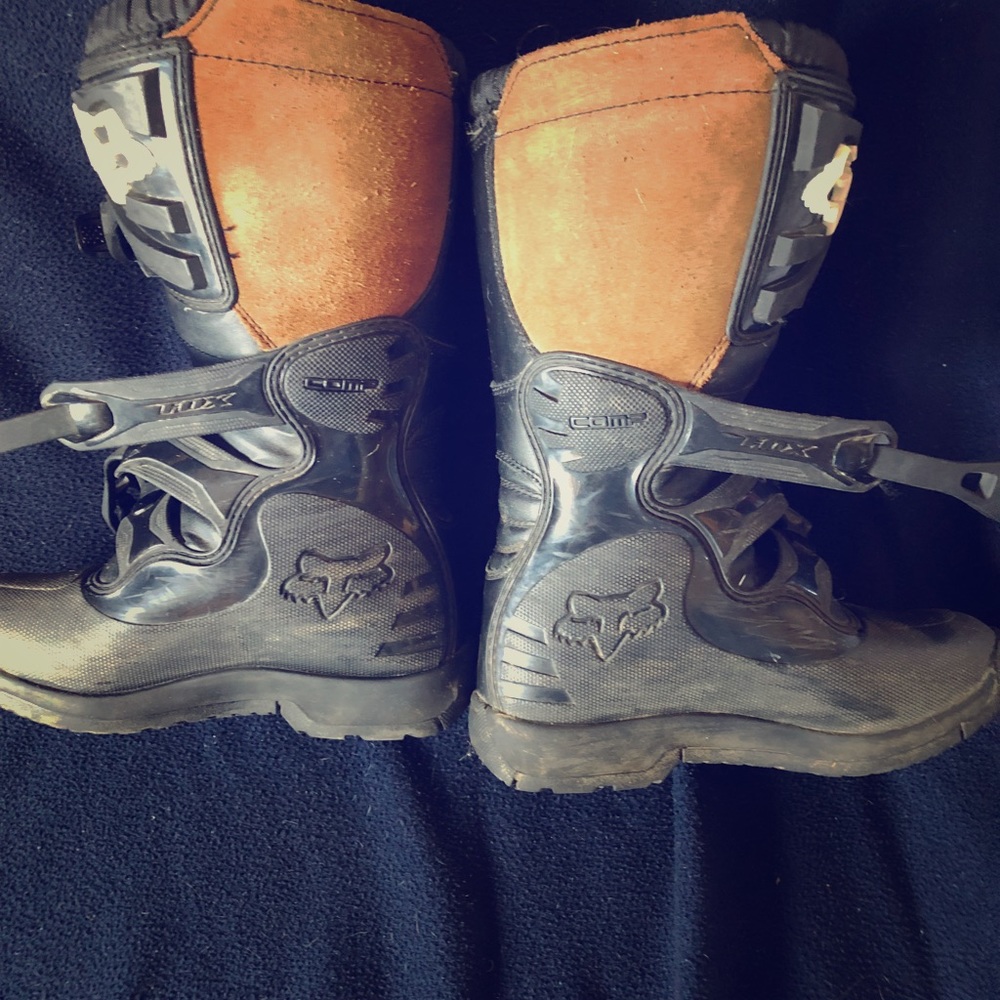 Fox comp3 youth dirt bike boots size 5